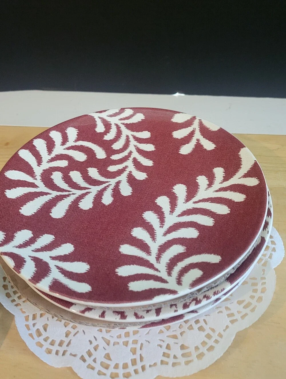 Williams Sonoma Set of 4 Red Pachar Mix and Match 8 1/2
